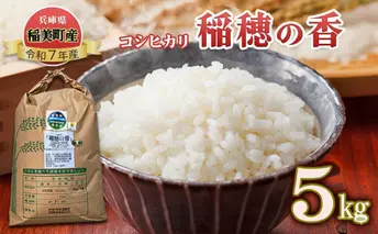 【令和7年産 新米】米 コシヒカリ 稲穂の香 5kg 精米 白米 お米 こめ コメ 最高級米 ご飯 ごはん こしひかり 兵庫県産 兵庫 兵庫県 稲美町 
