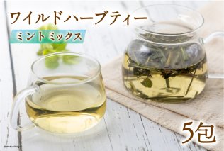 爽やかに気分転換！体と心に沁み渡る豊かな香りと味わい！リフレッシュブレンド ハーブティーバッグ 5包 [ハーブ園さくらい 山梨県 中央市 21470950] お茶 ティー ハーブティー ハーブ ミント 茶 茶葉 リフレッシュ 国産 農薬化学肥料不使用