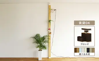 LABRICO柱セット　アジャスター：ブロンズ×無塗装