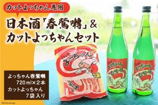 カットよっちゃん専用日本酒「春鶯囀」2本＆カットよっちゃん7袋セット