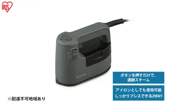 アイロン スチーム スチーマー 衣類用スチーマー IRS-02-HA アッシュ アイリスオーヤマ シワ伸ばし 服 ワイシャツ 衣類 除菌 脱臭 簡単給水 パワフルスチーム スチームアイロン ハンディ 