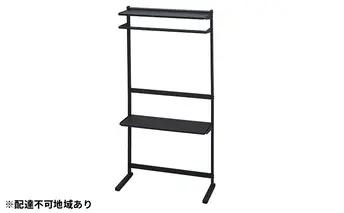 スタイルウォールワードローブ SWW-850 ブラック／ブラック アイリスオーヤマ 雑貨 日用品 ユニットシェルフ 収納ラック 