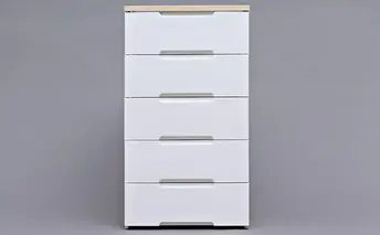 ウッドトップチェスト HG-555 チェスト プラスチック 北欧 完成品 リビング 収納 木製 タンス 箪笥 4段 アイリスオーヤマ ホワイト/ペアー 家具 