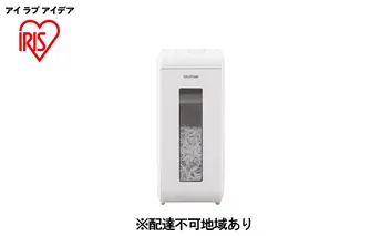 パーソナルシュレッダー クロスカット P6HCSV-W ホワイト アイリスオーヤマ 電化製品 事務用品 会社 オフィス 書類 破棄 個人情報 重要書類 廃棄 郵便物 静音設計 キャスター付 機密情報 シンプル デザイン 白 
