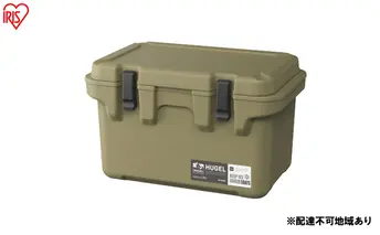 HUGEL クーラーボックス 20L TC-20 カーキ アイリスオーヤマ 雑貨 高密度発泡ウレタン 長時間 保冷 