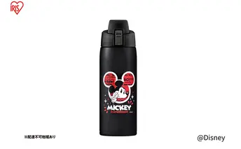水筒 600ml マグボトル ステンレス ケータイボトル ダイレクトボトル NDDB-600 ミッキー アイリスオーヤマ 直飲み 保冷専用 ステンレスボトル マイボトル キッズ 子供 子ども こども カバー付き 簡単 