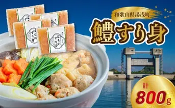 SD1002_鱧すり身 200g × 4個 高級魚 鱧 漁港直送 その日に加工 真空冷凍 鮮度 キープ すり身 鍋 ハンバーグ つみれ汁 高級料亭 気分 味わえる 自宅 簡単 出来立て さつま揚げ 冷凍 お取り寄せ 和歌山県 湯浅町 送料無料