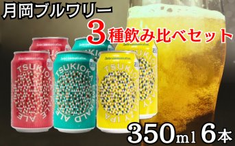 月岡ブルワリー エメラルドエール ペールエール 月岡IPA 3種 2缶ずつ 6缶セット 350ml 6本 クラフトビール ビール 地ビール ギフト プレゼント 女性 初心者 入門 アルコール低め 度数 低め ホップ マスカット グレープフルーツ 新潟県 新発田市 shinbo016