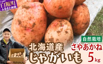 じゃがいも（さやあかね）無農薬・無肥料・自然栽培・北海道産【5kg】_I007-0481