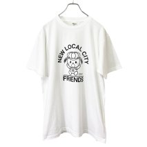 稲敷市オリジナルTシャツ「いなのすけTシャツ」[白・XLサイズ]｜オリジナル 半袖 シャツ イラスト プリント アパレル かわいい [1590]