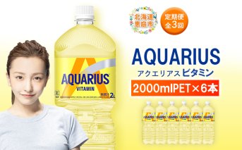 【定期便：全3回】アクエリアス ビタミン 2LPET×6本【380087】
