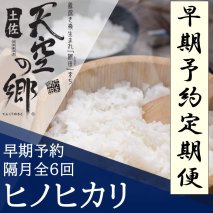 【新米定期便】令和7年産土佐天空の郷 ヒノヒカリ 4kg 隔月お届け 全6回 農林水産省の「つなぐ棚田遺産」に選ばれた棚田で育てられた 棚田米