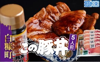 ※冷凍※この豚丼　ごちそう便セット【5人前】_I020-0892CZ