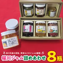 桜川 ジャム 詰めあわせ 8瓶 ゆず ゆずみそ ゆずこしょう ゆずのマーマレード 詰め合わせ セット [AY001sa]