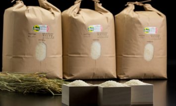 D400-001 特別栽培米 小城のお米 3種類×9kg 食べ比べ