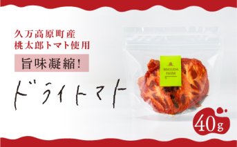 ドライトマト40g 旨味濃縮20倍｜トマト とまと ドライトマト 自然栽培 野菜 カレー トマトソース つまみ 濃縮 エコ栽培 安心 桃太郎トマト 酸味 甘味 乾燥 清流 料理 農園 トマト農園 旨み サンドイッチ サンドウィッチ 新鮮 煮込み 煮込み料理 アレンジ お酒のつまみ 美味しい 人気 ギフト プレゼント 自然 升田農園 愛媛 久万高原町