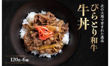 びらとり和牛牛丼120ｇ6個 BRTB033