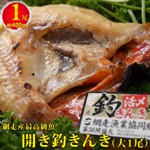 最高級魚＜網走産＞開き釣きんき大1尾 魚 北海道