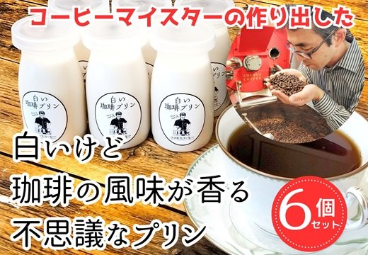 023-20 コーヒーマイスターの白いけどコーヒー風味の不思議なプリン6個入り | クチコミで探すならふるさと納税ニッポン！