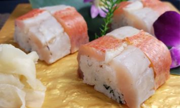 ＳＺ００３室戸沖獲れ金目鯛と鯖の押し寿司