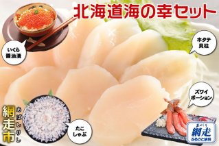 かに いくら ほたて たこ 北海道海の幸セット ズワイガニ ポーション むき身 蟹 醤油漬 帆立 貝柱 刺身 タコ しゃぶしゃぶ 冷凍 ごはん 北海道 お取り寄せ グルメ 海鮮 オホーツク 網走市 ※一部地域を除く◇