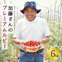 【2025年7月から順次発送】加藤さんのプレミアムルビー　6kg　北海道産高糖度フルーツミニトマト