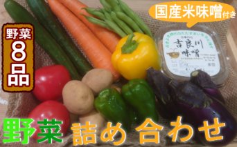 ＲＫ０８１お味噌と野菜８品セット