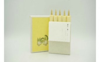 No.288 BOTANICAL color　黄色：槐　5本入り ／ 和ろうそく ロウソク 蝋燭 キャンドル 埼玉