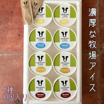 【北海道産搾りたて生乳使用】ひらかわ牧場のアイスクリーム 大人気の4種8個セット フレッシュミルク バニラ チョコ キャラメルクランチ デザート スイーツ お取り寄せ ギフト せたな町 ふるさと納税